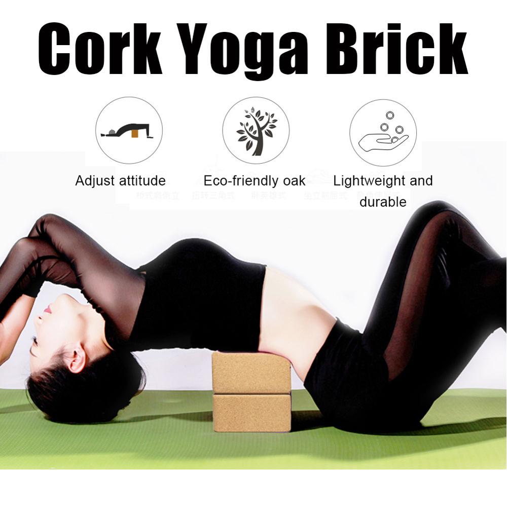 Yoga blok kork foam roller motion fitness high density yoga mursten yoga hjælpemidler begynder dans fitness træning yoga udstyr
