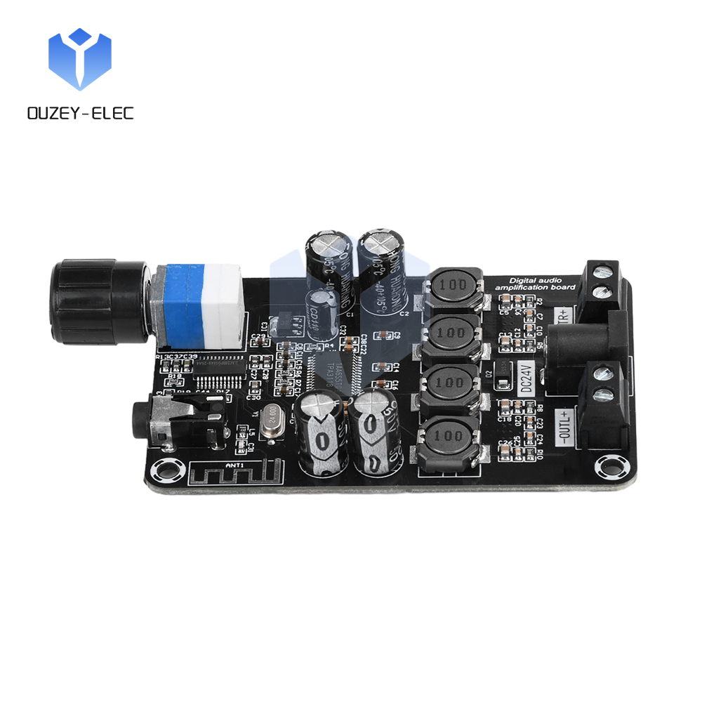 Moduł wzmacniacza DC 12V ~ 24V klasy D 50W * 2 HiFi Stereo Bluetooth 5.0 wzmacniacz audio regulacja głośności za pomocą wzmacniaczy ochronnych