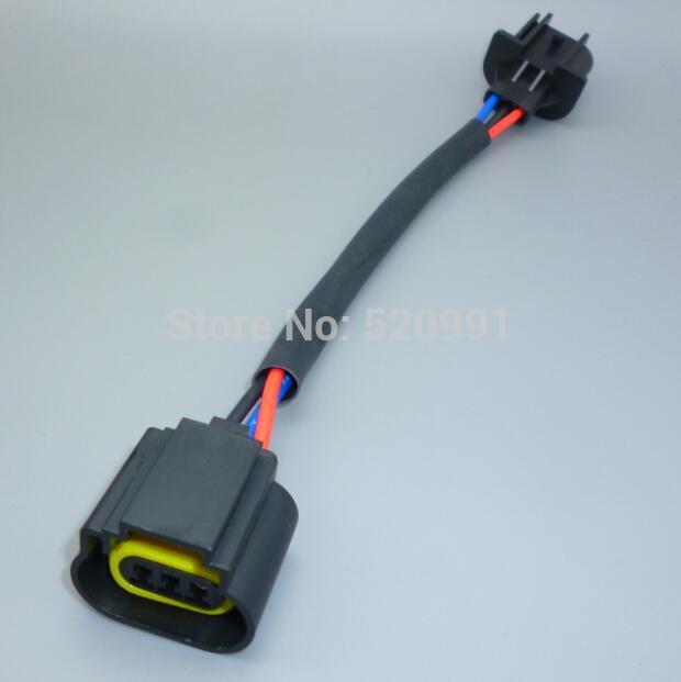 shhworldsea 1PCS H13 9008 Headlight Bulb Male female Wire Harness Connector Wiring Plug Socket Adapters H13 Bulb Holder: h13 plastic