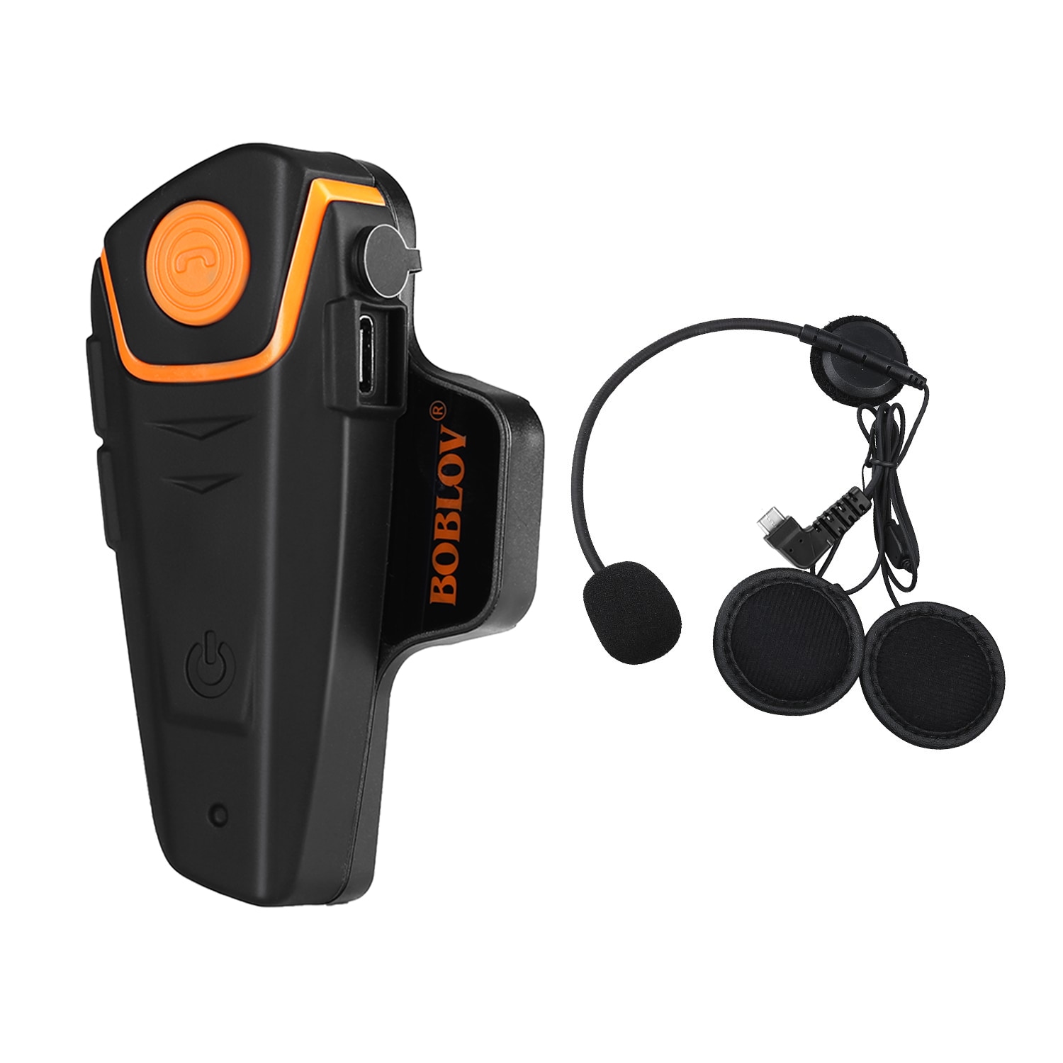Boblov bt -s2 1000m vattentät motorcykel interphone bluetooth hjälm intercom handsfree bt motorcykel headset fm  mp3 us plugg