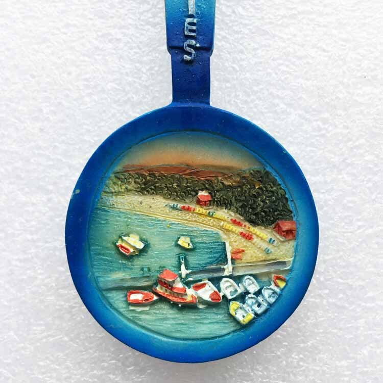 Greek Tourism Souvenir Spoon and Fork Shape Fridge Magnets Koukounaries Kukunaris Refrigerator Magnetic Stickers Travel