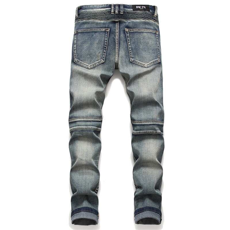 Jean skinny déchiré pour homme, , peinture, vêtements streetwear, printemps, automne, hiver, style hip hop