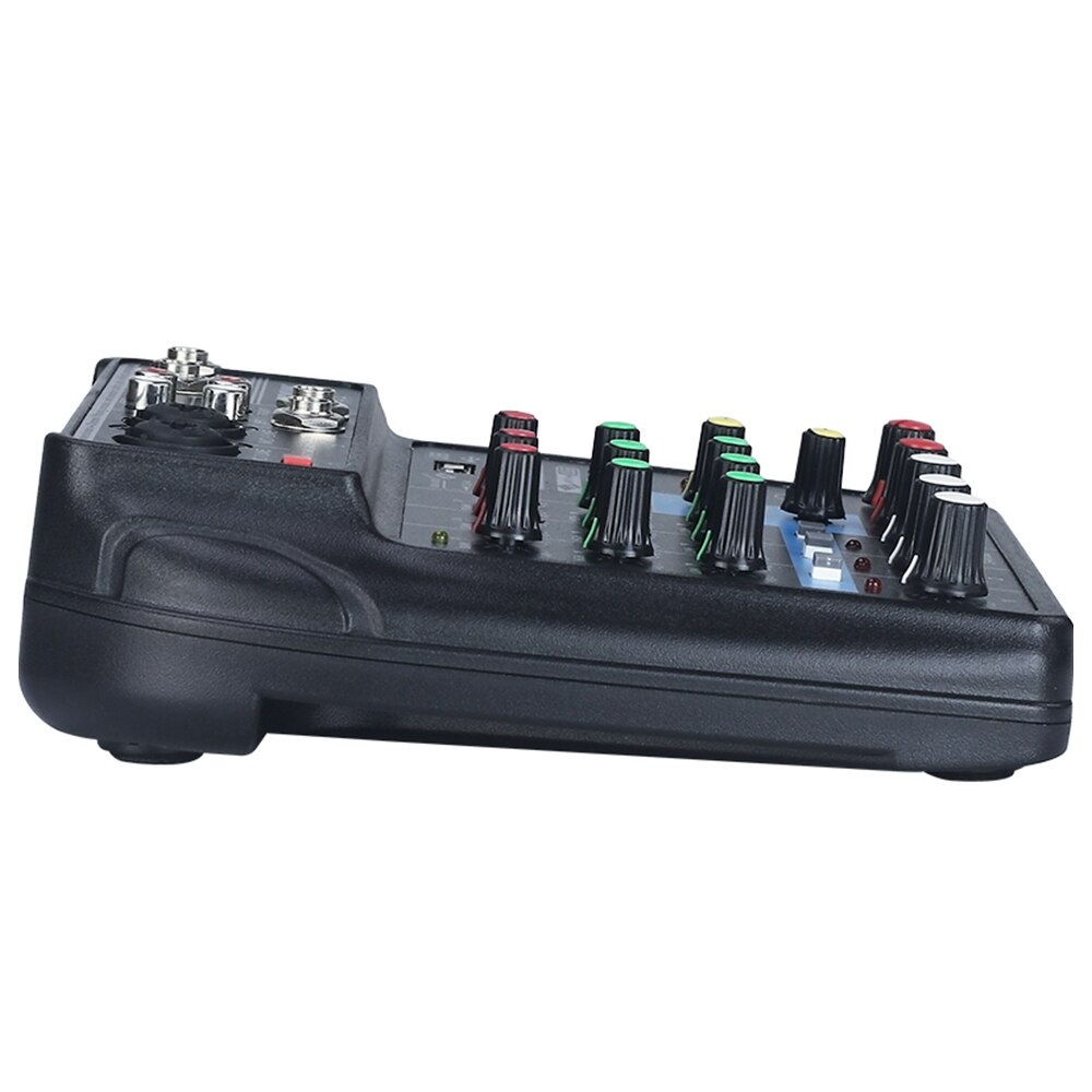 A4 Sound Mixing Console Bluetooth USB Record Computer Playback 48V Phantom Power Delay Repaeat Effect 4 Channels USB Audio Mixer