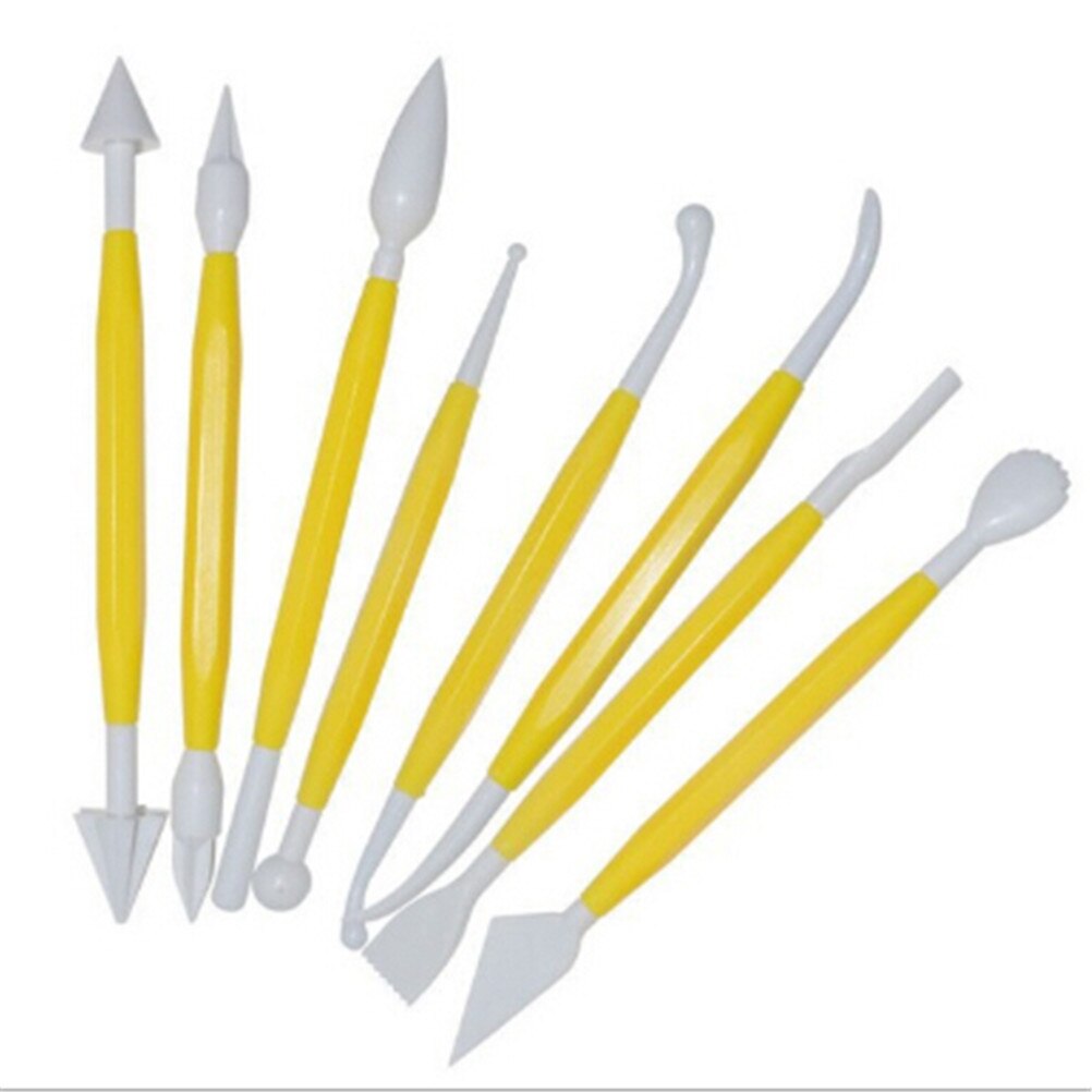 8pcs/set Plastic Clay Sculpting Set Polymer Modeling Clay Tools Poly form Sculpey Tools Set For Shaping Clay Play dough Toys