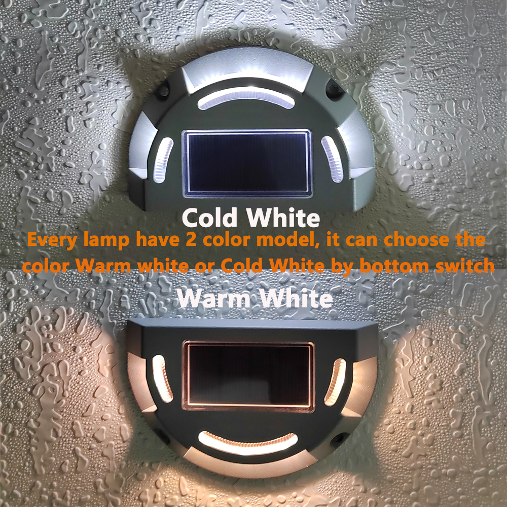 Led-trapverlichting op zonne-energie, waterdichte buitenverlichting voor terras, tuinverlichting, traptredenverlichting op zonne-energie, opritverlichting, steigerverlichting.