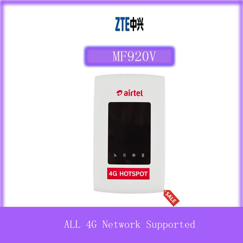 UNLOCKED ZTE MF920V 4G LTE WiFi Modem Router