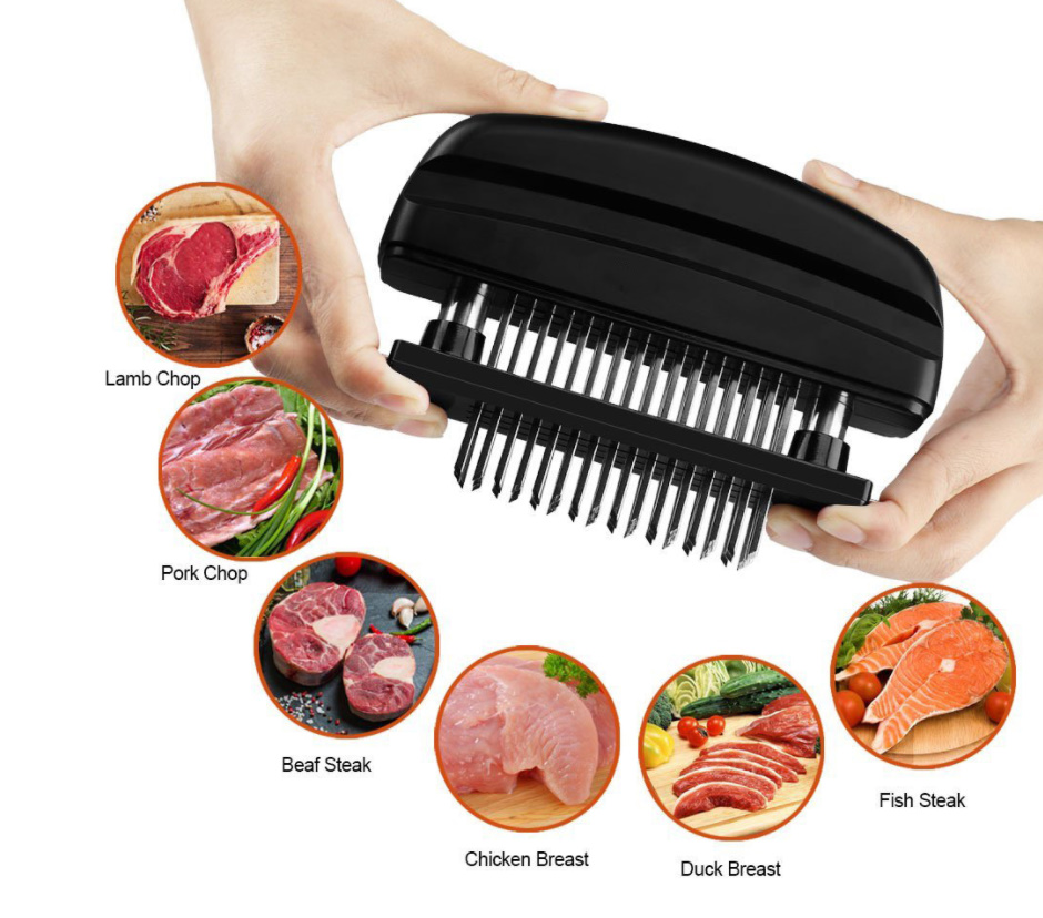 48 Blades Naald Vleesvermalser Rvs Mes Vlees Beaf Steak Hamer Van Vlees Hamer Pounder Koken Gereedschap