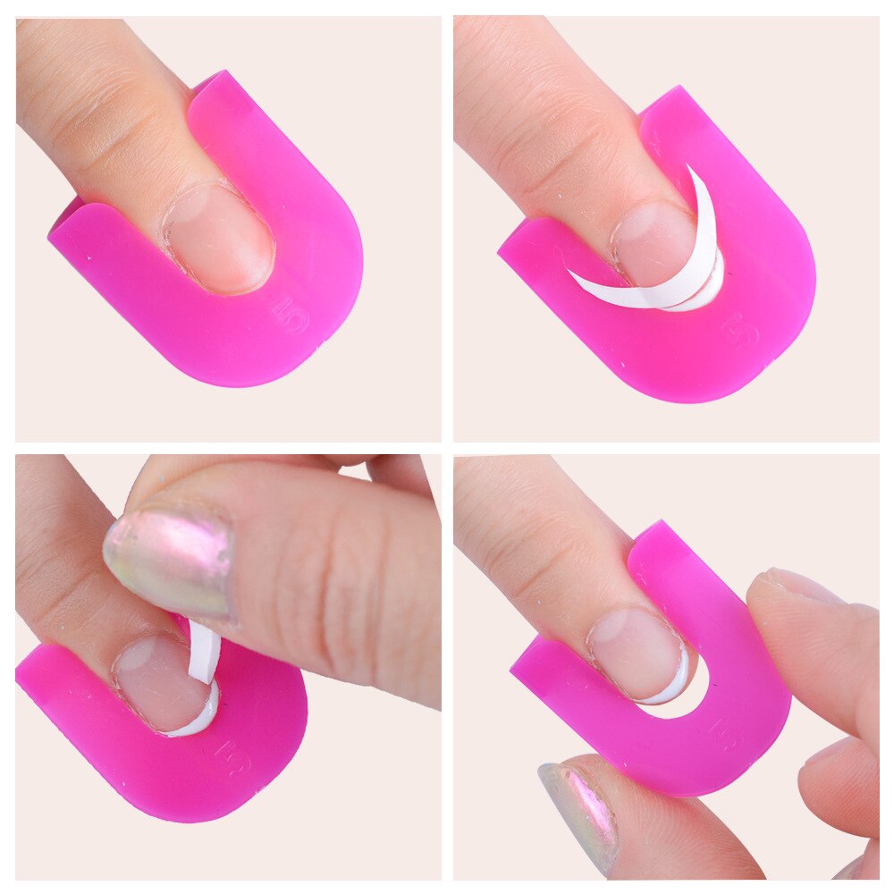 Nail Protector Cover Nail Manicure Tools for Finger Cover Nail Polish Shield Protector 10 Sizes Nail Polish Protector
