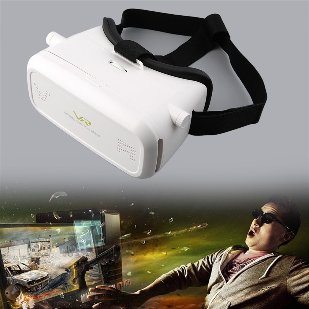 White Virtual Reality 3D Glasses Head Mount Google Cardboard For Smartphone