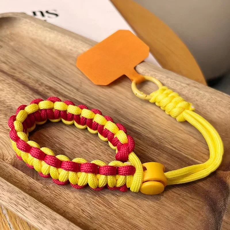 Cute Mobile Phone Lanyard Hanging Decoration Can Be Carried Twist Rope Anti-loss Pendant Strong Wrist Short Straps Band: Dark Blue