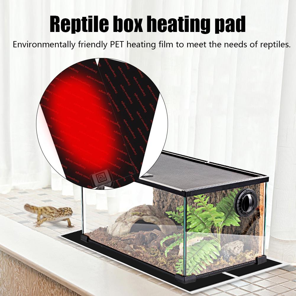 Kæledyrs krybdyr opvarmning varm pad temperatur kontrol varmemåtte pet hamster opvarmning pad opvarmning varm mått kæledyr værktøj 23/46/86/130/163w