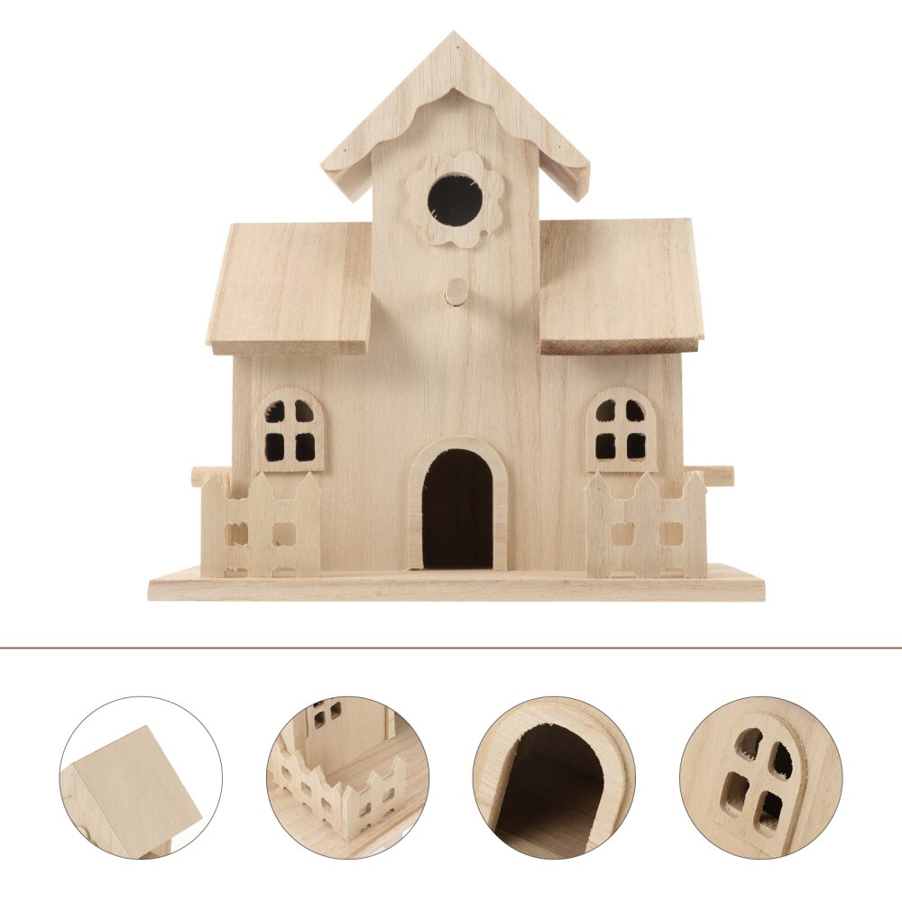 Houten Vogelnest Vogels Huizen Thuis Versiering Vogelnest Box Voor Tuin