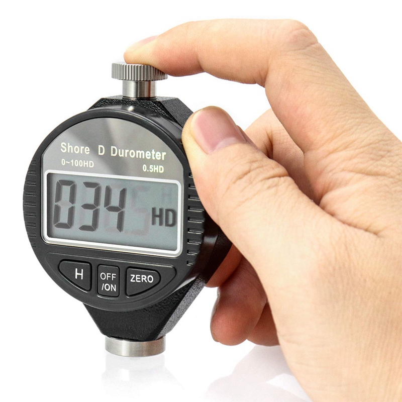 0-100HD Shore D Hardness Durometer Digital Durometer Scale with Large LCD Display for Rubber, Plastics, Flooring, Tire