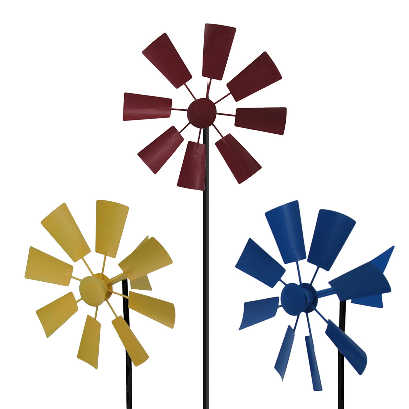 Garden Windmill Modern Outdoor Iron Lawn Windmill Wind Spinner Suitable For Home Lawn Decoration Garden Artwork