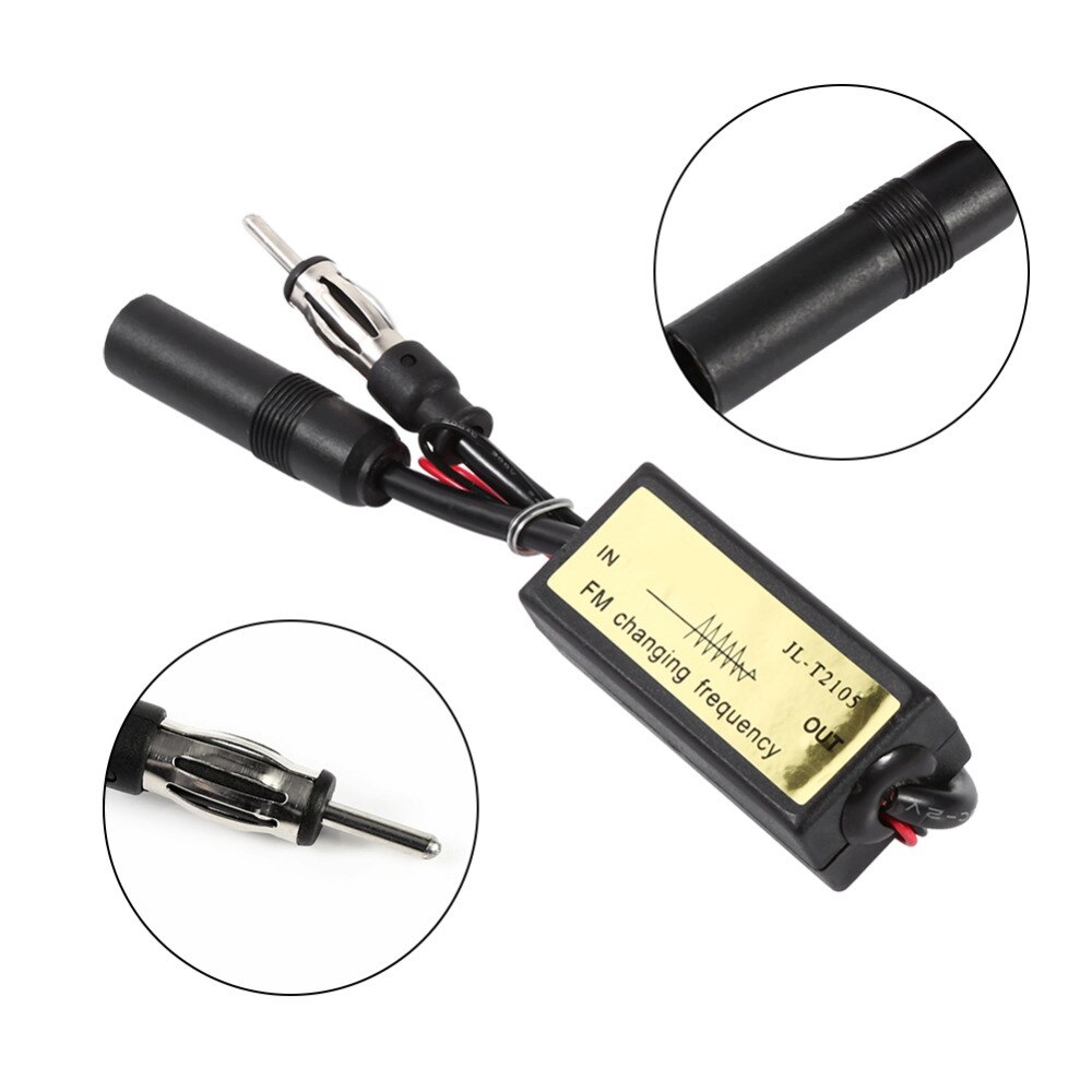 Amplificador de banda de Radio FM para antena de frecuencia de coche, para señales de auto japonesas, reducción de Radio FM(88-108)MHz a (76-90)MHz