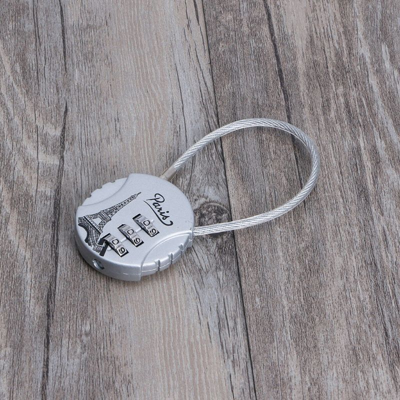 nMini Cute 3 Digit Combination Travel Luggage Suitcase Lock Padlock Security 21B
