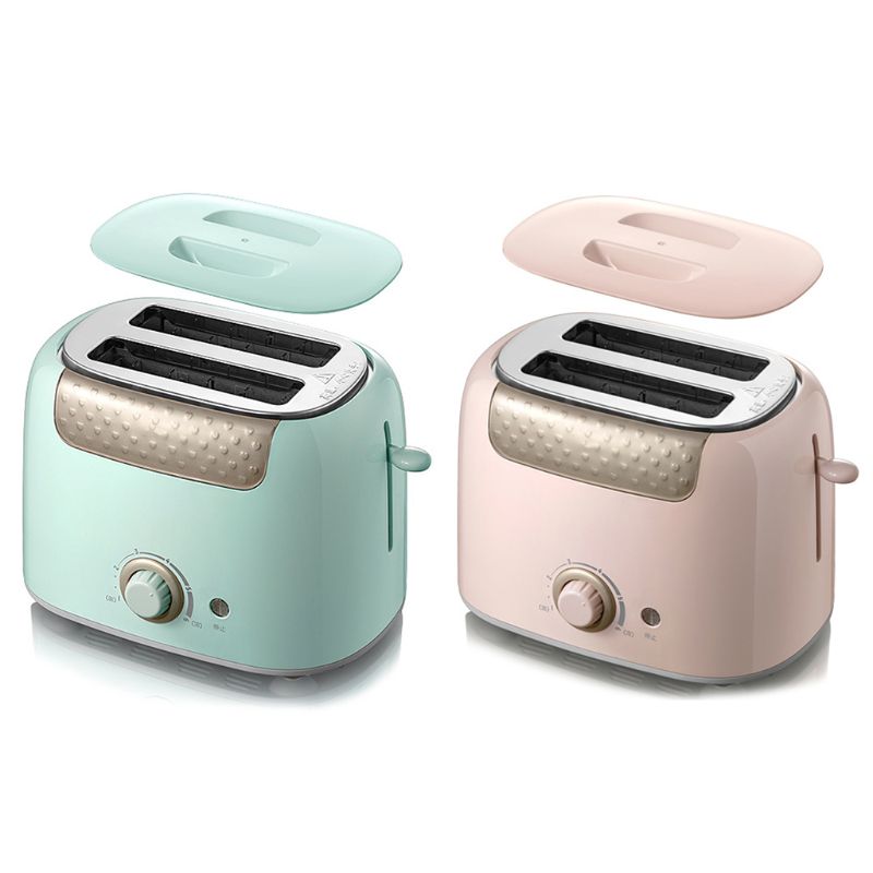 Tostadora automática de acero inoxidable de 2 rebanadas, máquina de sándwich de pan de calentamiento rápido