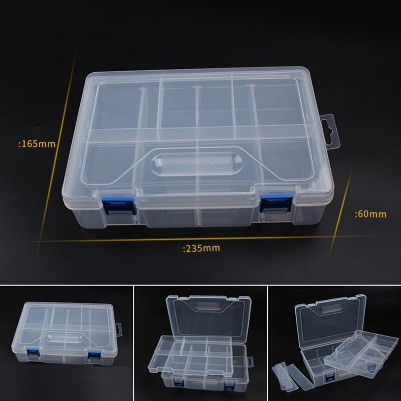 Adjustable Components Compartment Storage Organizer Detachable Portable Tool Box Electronic Drill Screw Beads Storage Toolkit: D