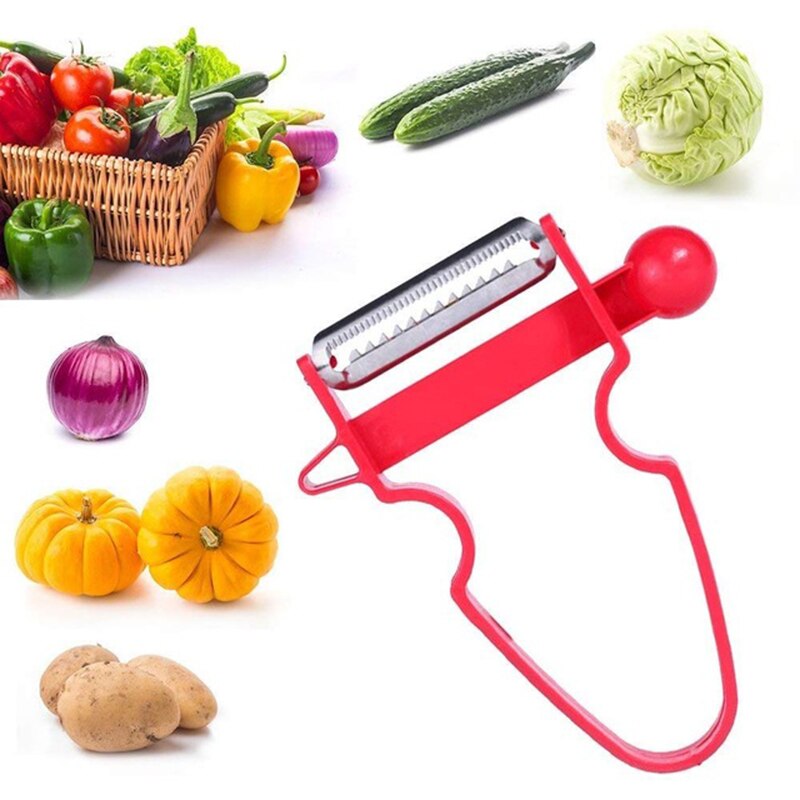 3-piece multi-function shredder, peeler, Julian stainless steel blade peeler, grater, kitchen tool, three Magic Trio Peeler