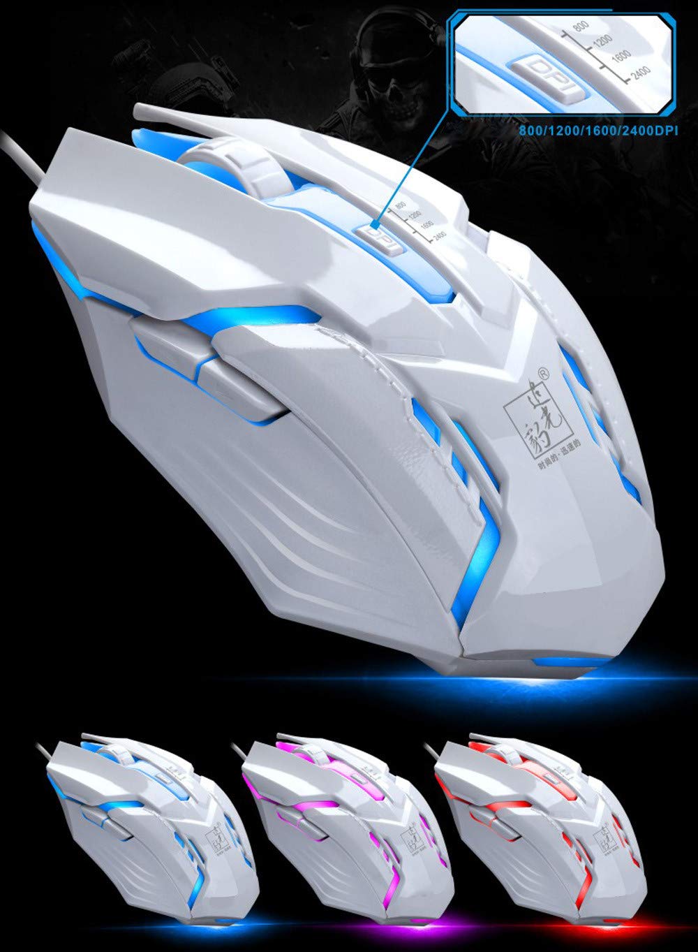 Gaming Keyboard and Mouse Combo G700 104 Keys Wired Ergonomic LED Backlit PC Gaming Keyboard Mouse Set for PC Gamer