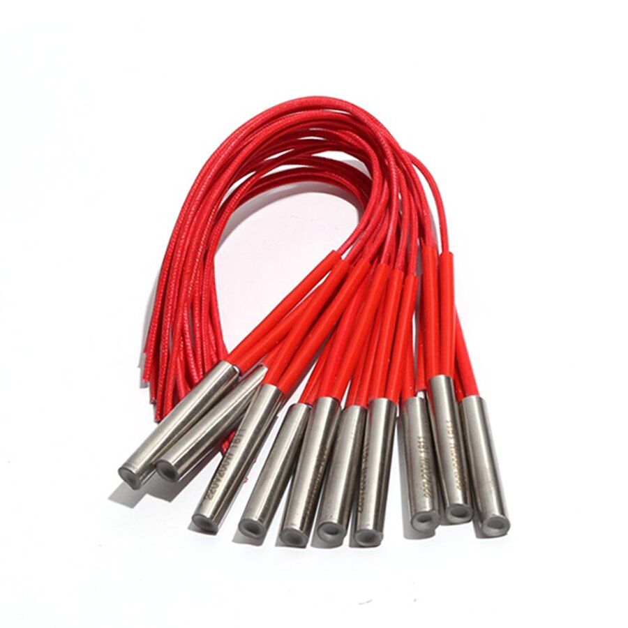 10 sztuk 12mm 38 ~ 48mm 201SUS rurowa grzałka patronowa 110V/220V/380V podgrzewany elektrycznie rura 110W/120W/130W/140W Element oporowy