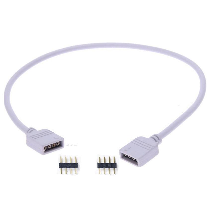 Connecteur de bande LED RGB à 4 broches, 1 à 1, 2, 3, 4, 5, câble séparateur d'alimentation, aiguille à 4 broches, fil de connecteur femelle pour bande lumineuse LED RGB: Violet