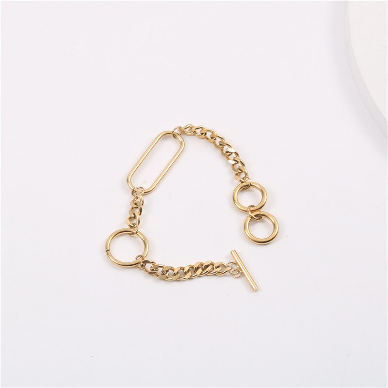 Joolim High End PVD Plated Cuban Chain Bracelet