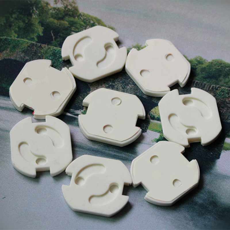 10 pièces bébé sécurité rotation couverture norme européenne enfant bébé sécurité anti-choc électrique prise couverture: 10pcs white