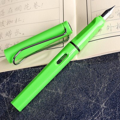 Regenbogen Farbe Brunnen Stift Für freundlicher Schreiben Schule Bürobedarf Kawaii Schreibwaren Stift Schreiben Werkzeug 0,38mm: Grün