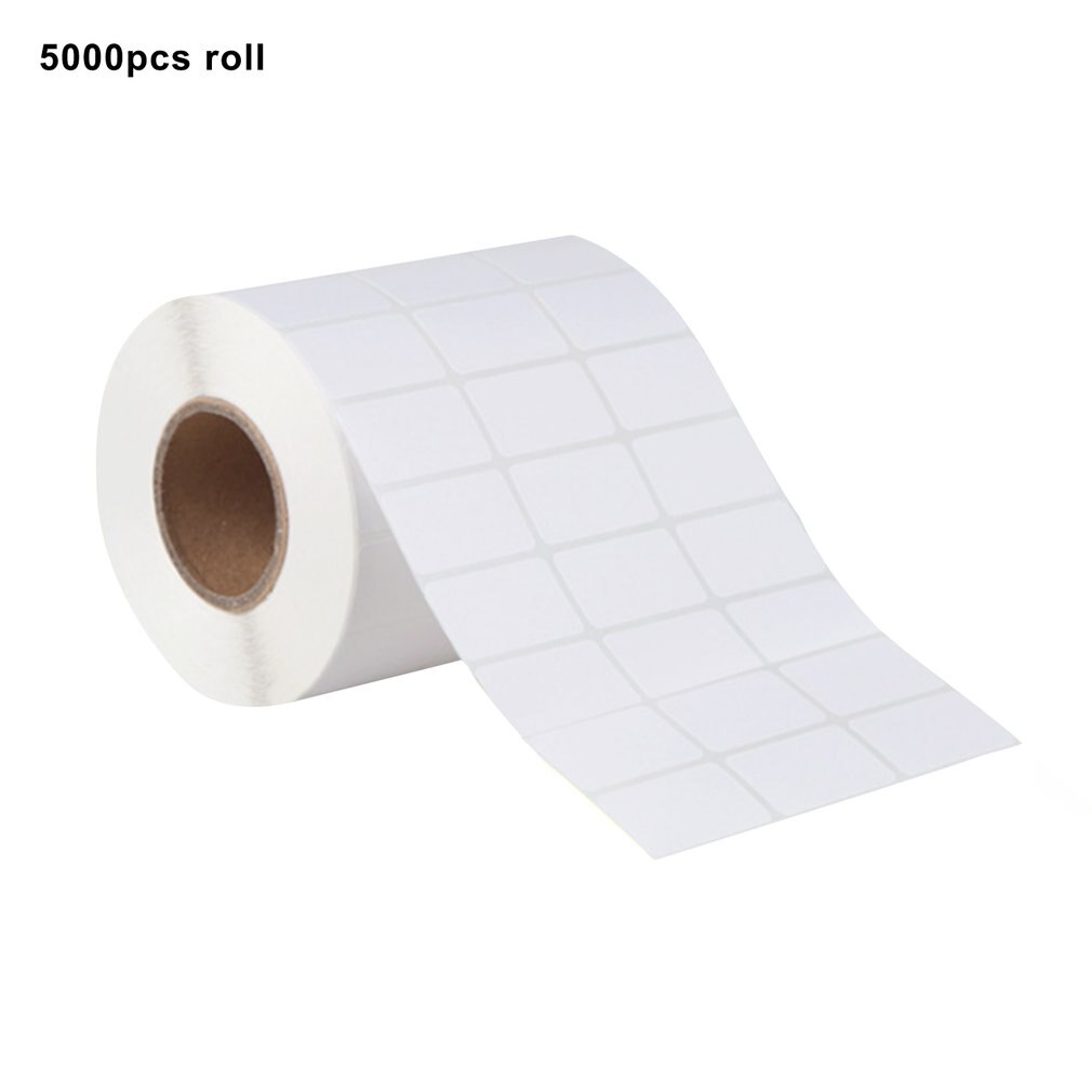 Copper Plate Label Sticker White Blank Label Paper Label Barcode Printing Paper Adhesive Barcode Label: 32x15x5000