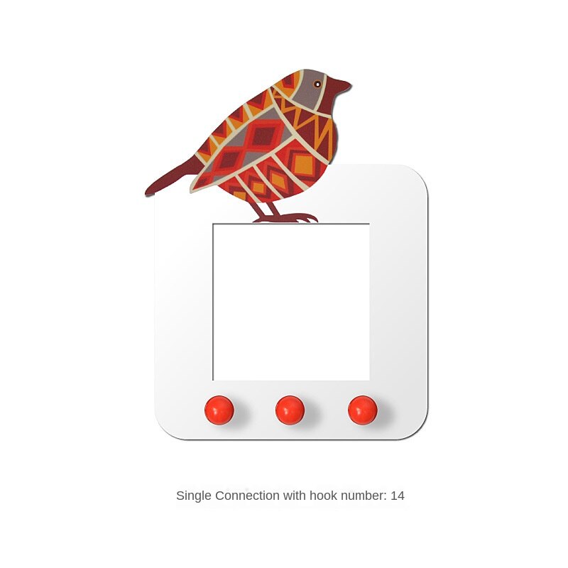 Bon augure oiseau interrupteur décoration pâte moderne Simple cadre couverture prise Protection couverture peut être carte peut coller Stickers muraux: 14