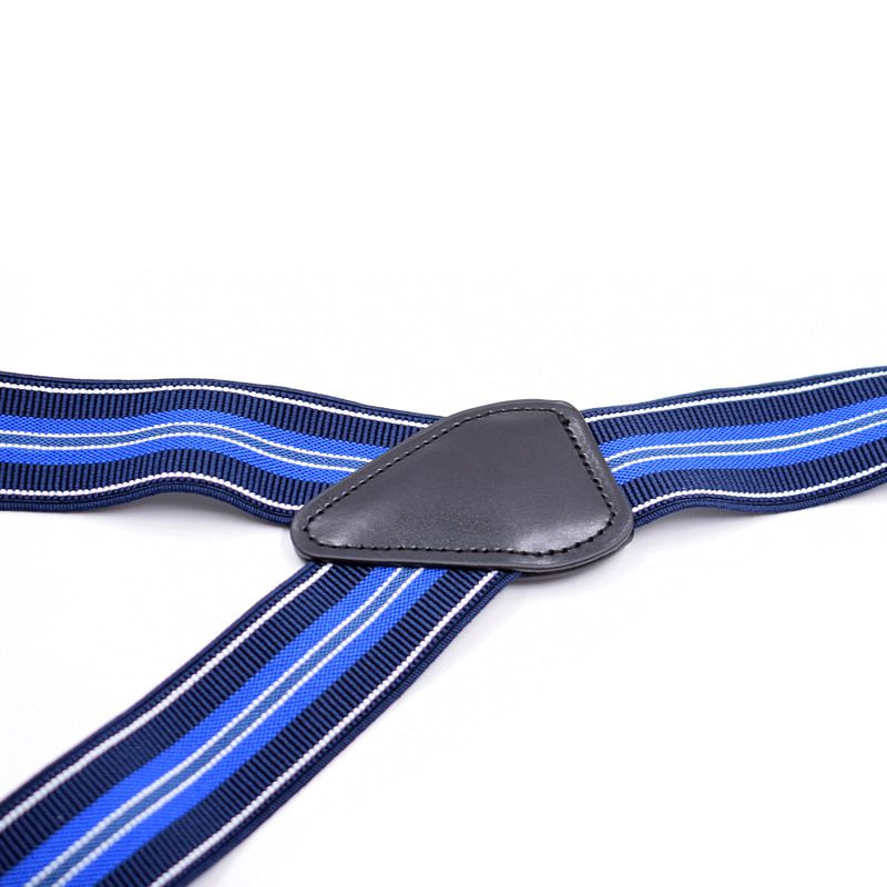 Yienws Mens Suspenders Button End Tuxedo Striped Elastic Suspenders Male Strap 3 Clip Pants Braces Suspensorio 3.5*120cm YiA122
