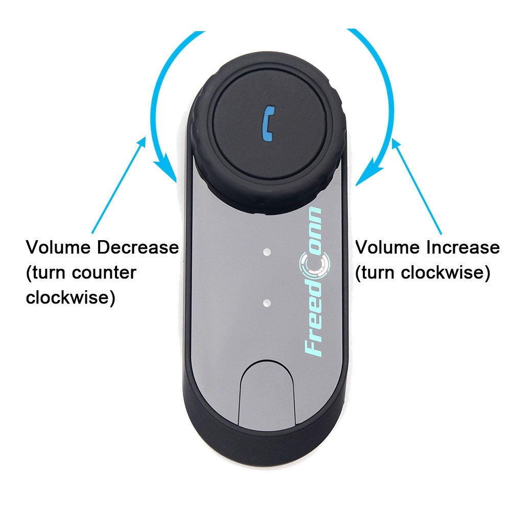Freedconn Motorcycle Helmet Bluetooth Headset Intercom 100M Wireless BT Interphone Stereo Headphone FM Radio