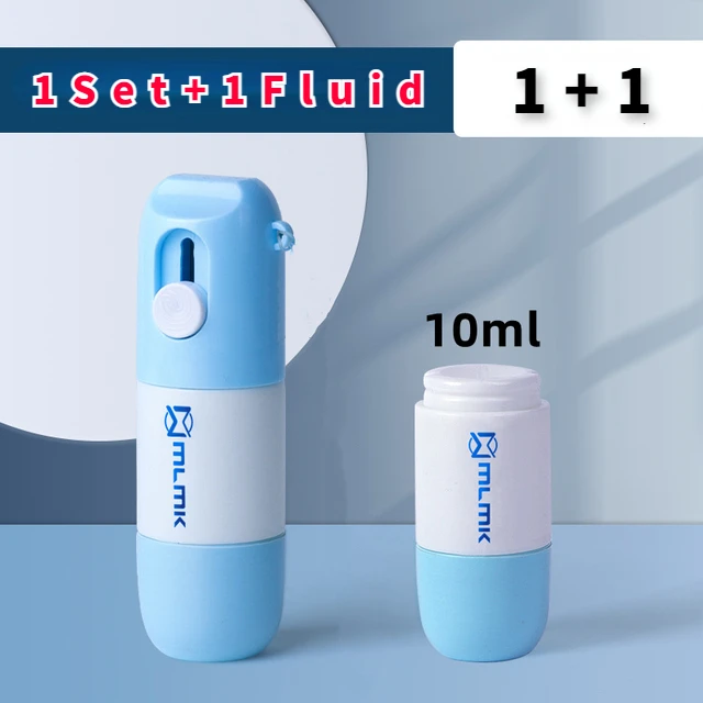 Thermisch papier Easer Mail Opener 2-in-1 correctievloeistof met mes Anti Peep Identiteitsinformatie Privacy Protector Gum: Rood