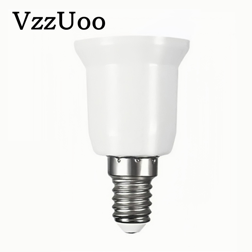 Adaptador VzzUoo E14 a E27, enchufe de conversión, convertidor de plástico ignífugo, Material de , adaptador de bombilla, portalámparas