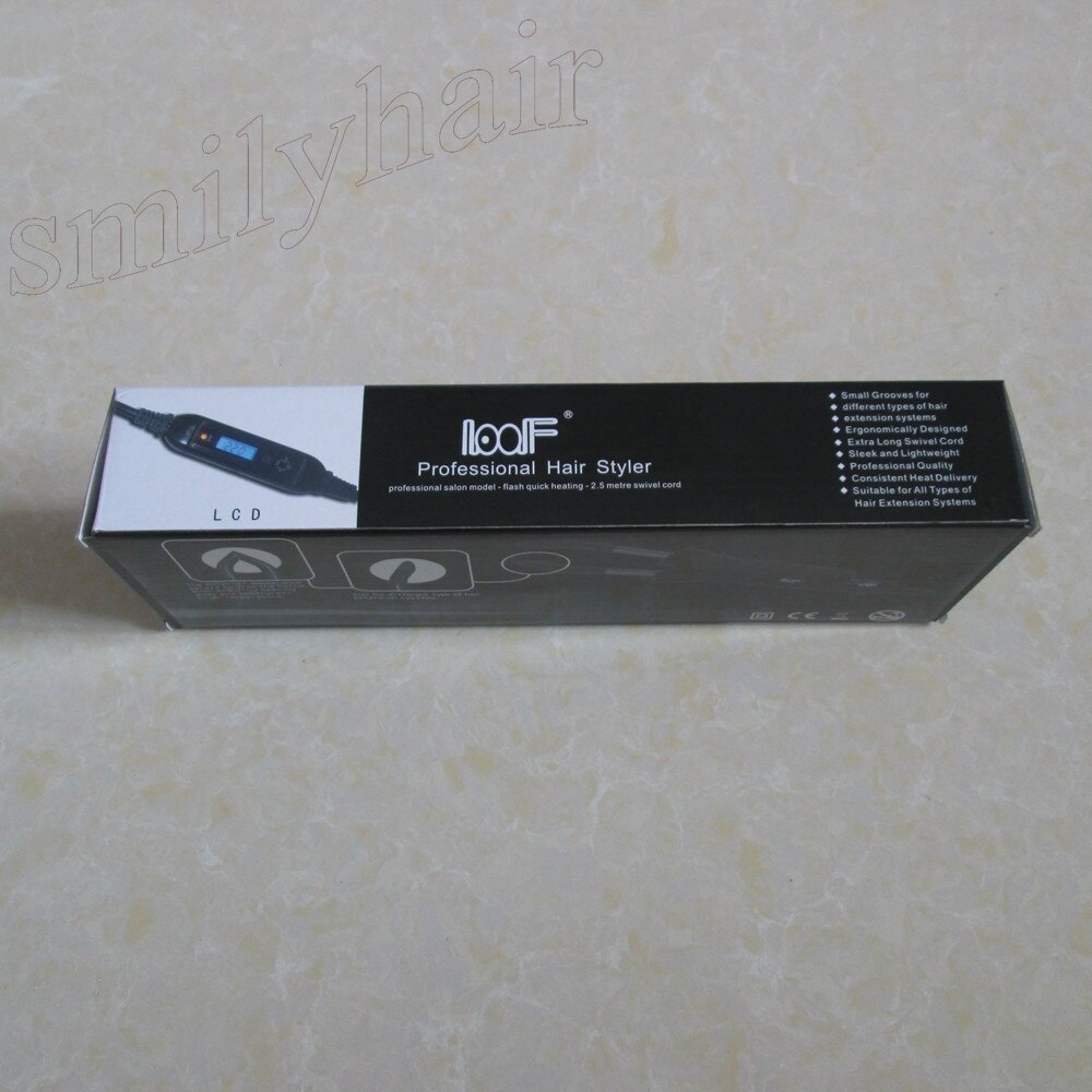 Extensión de cabello fusión conector de hierro LOOF-618 conector de calor herramientas de unión de fusión de queratina para extensiones de cabello pre-enlazadas