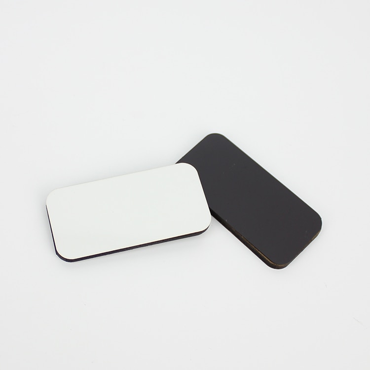 10 imanes de nevera en blanco por sublimación, calcomanía para refrigerador de MDF rectangular de madera, imanes creativos, de cumpleaños