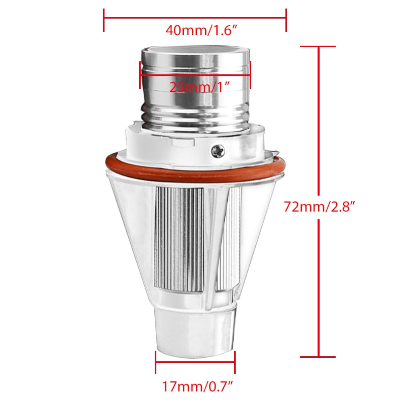 2 stücke Für BMW E39 525i 530i 540i E39 M5 E60 525i 525xi 530i 530xi 545i LED Angel Eyes licht scheinwerfer Lampe CANBUS 10W weiß shell