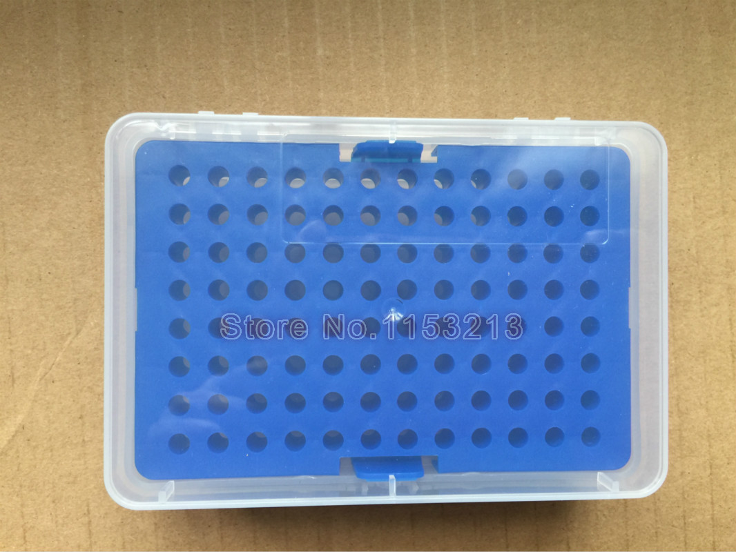 Plastic pipet tips box import 96 vents voor 10ul chemische biologische laboratorium pipet tip cartridge voor 10ul Verlengd
