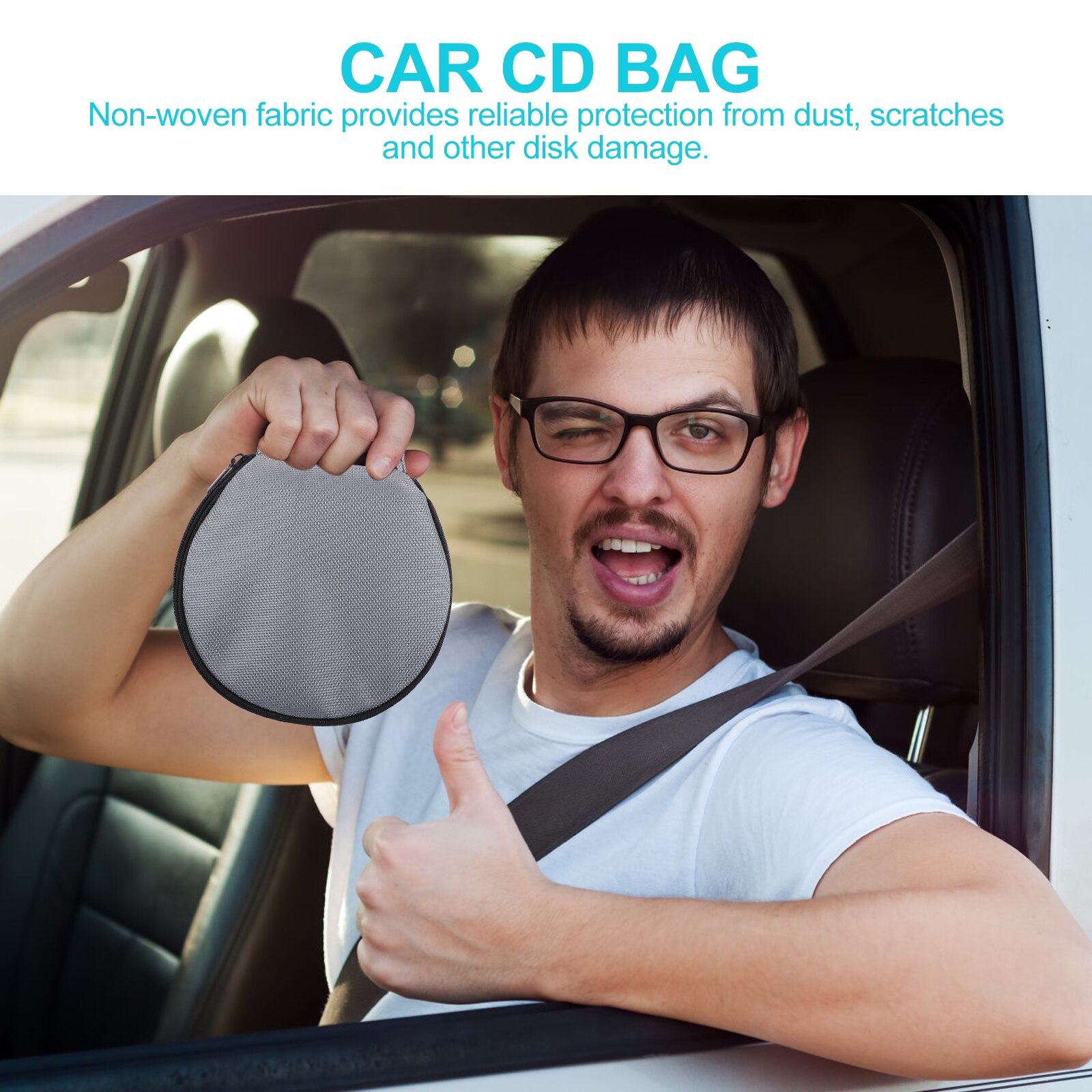 Car cds storage case cds wallet organizer cds protective case dvds wallet holder dvds booklet cds binder book discs wallet bag