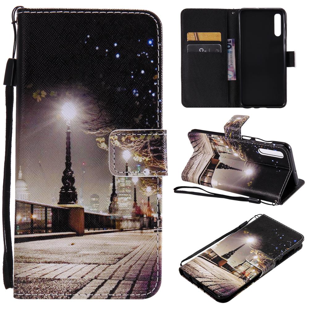 Lederen Case op voor Pouzdro Samsung Galaxy A40 Cover voor Samsung Galaxy A40 EEN 40 A405F A405 Coque Cartoon Portemonnee flip Telefoon Case