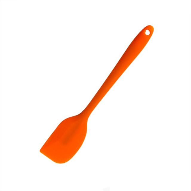 6-Kleur Food-Grade 27*5 Cm Koken Siliconen Spatel Buttercream Non-stick Cookie Pastry Mengen batter Schraper Bakken Tools: Orange