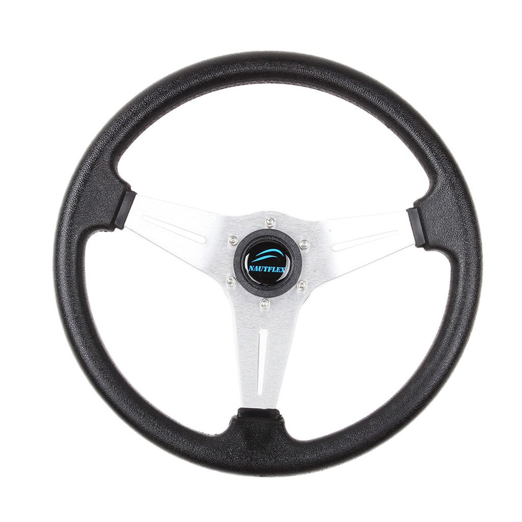 Boat Steering wheel W/ Adapter 3 spoke boats with a 3/4" tapered key Marine