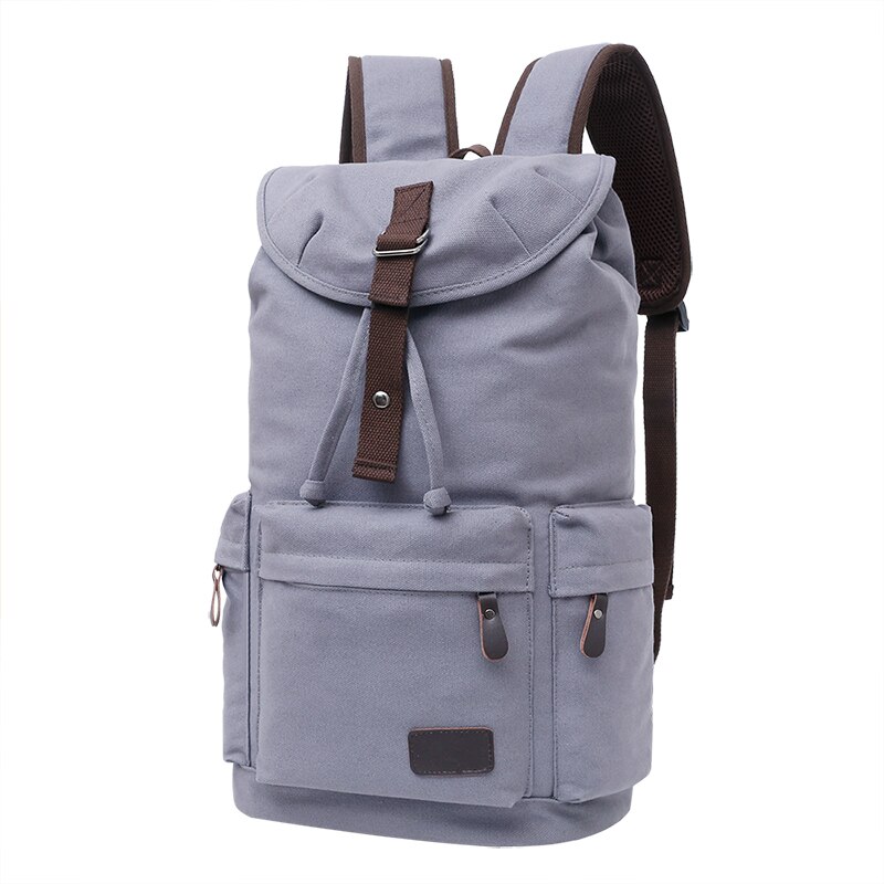 Didabear Canvas Rugzak Mannen Rugzakken Grote Mannelijke Mochilas Casual Schooltas Voor Tieners Jongens Mannen Rugzak Rugzak: Grijs