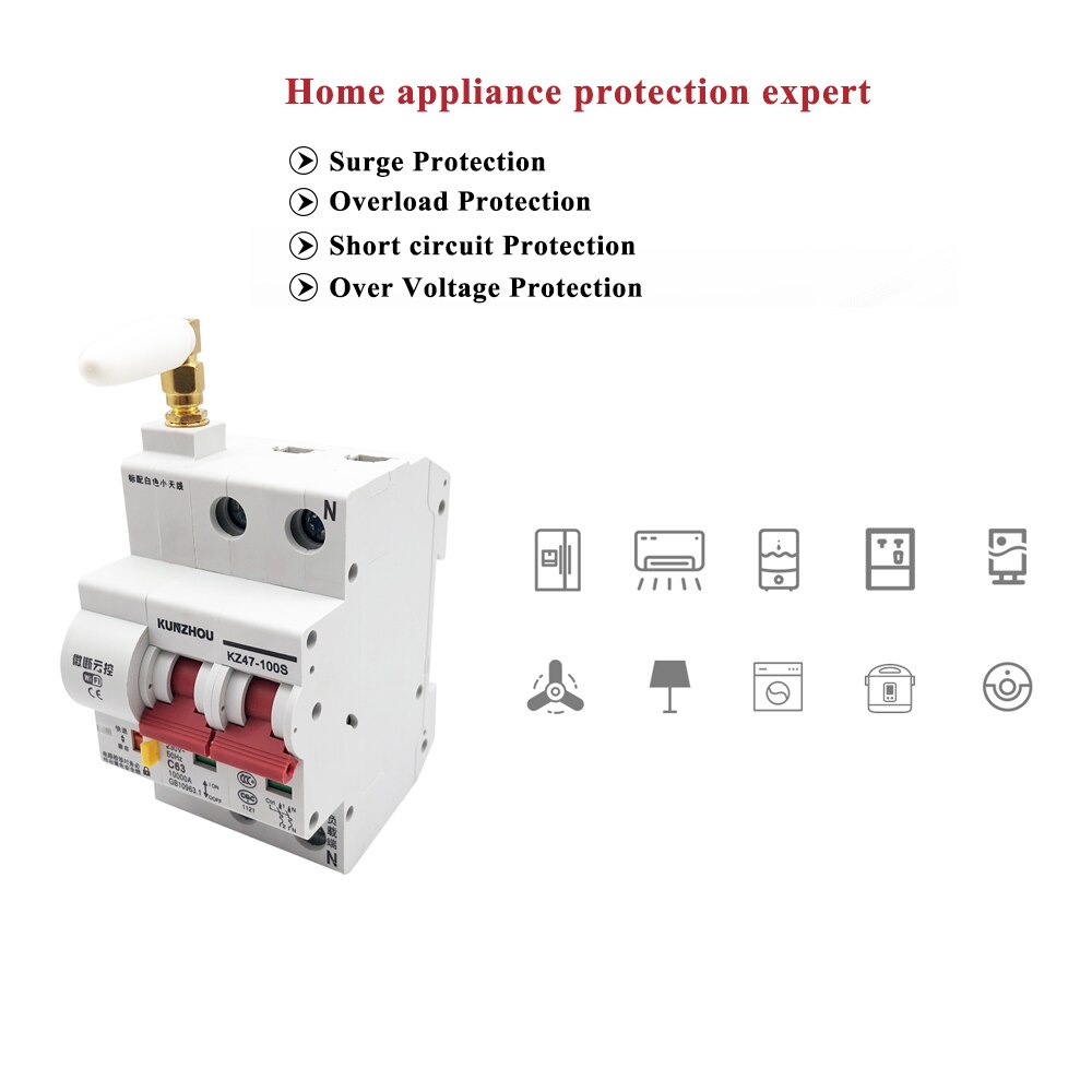 1 4P WiFi Intelligente Stroomonderbreker Lucht Sch Vicedeal 1-4p-wifi-intelligente-stroomonderbreker-lucht-sch-vicedeal