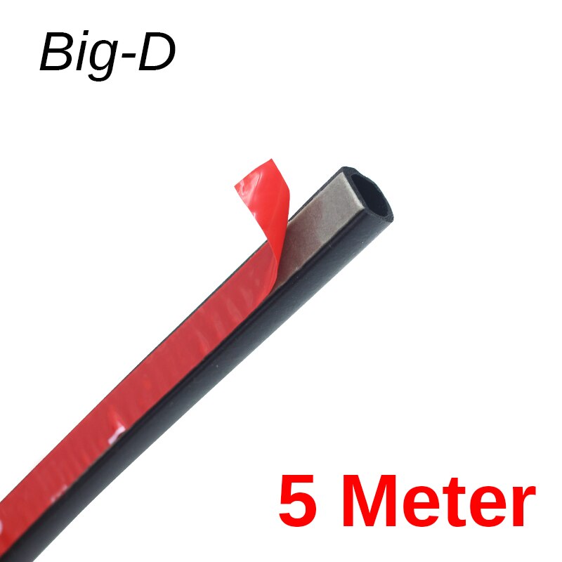 Cawanerl big-d autodeur motorkap afdichtingsstrip rubber tochtstrip zelfklevende afdichtingsstrip randafwerking geluidsisolatie anti-stof: 5 meter