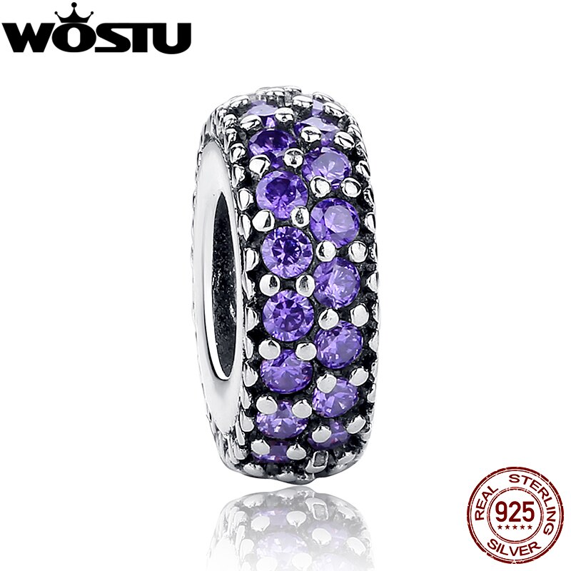 WOSTU Inspiration Spacer Charm Fit Original Bracelet 100% 925 Sterling Silver Authentic Beads DIY Necklace Jewelry For Women
