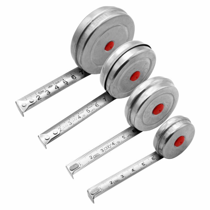 Rolmaat - 5m Intrekbaar - Bandvorm Sleutelhanger - Zachte Meetlint voor Naaien Houtbewerking