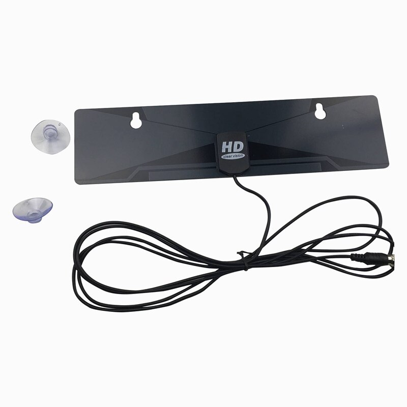Digitaalinen sisä-tv antenni 1080p hdtv hd vhf uhf fm flat box valmis korkea vahvistus