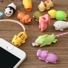 1 stk søde dyr usb oplader kabel bidebeskytter til iphone andriod usb kabel oplader beskytter